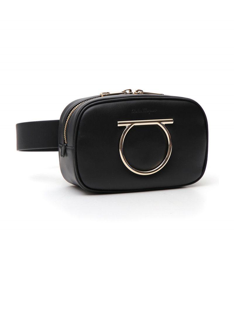 Ferragamo Black Logo - SALVATORE FERRAGAMO Black logo belt | OLUXURY