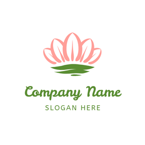 Pink Green Logo - Free Flower Logo Designs. DesignEvo Logo Maker