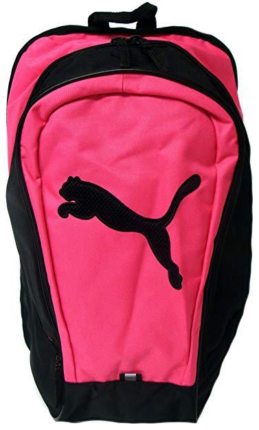 Black Puma Logo - New Ladies/Girls Pink/Black Puma Backpack, Puma Logo To Front - Pink ...