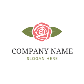 Pink Green Logo - Free Flower Logo Designs. DesignEvo Logo Maker