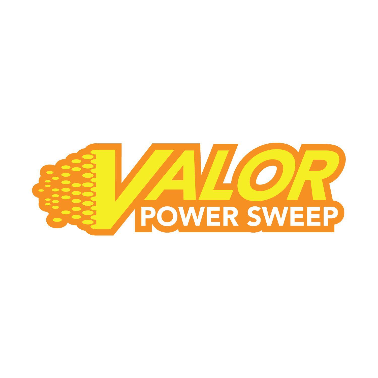 Orange Sweep Logo - Bold, Masculine, Agriculture Logo Design for Valor Power Sweep