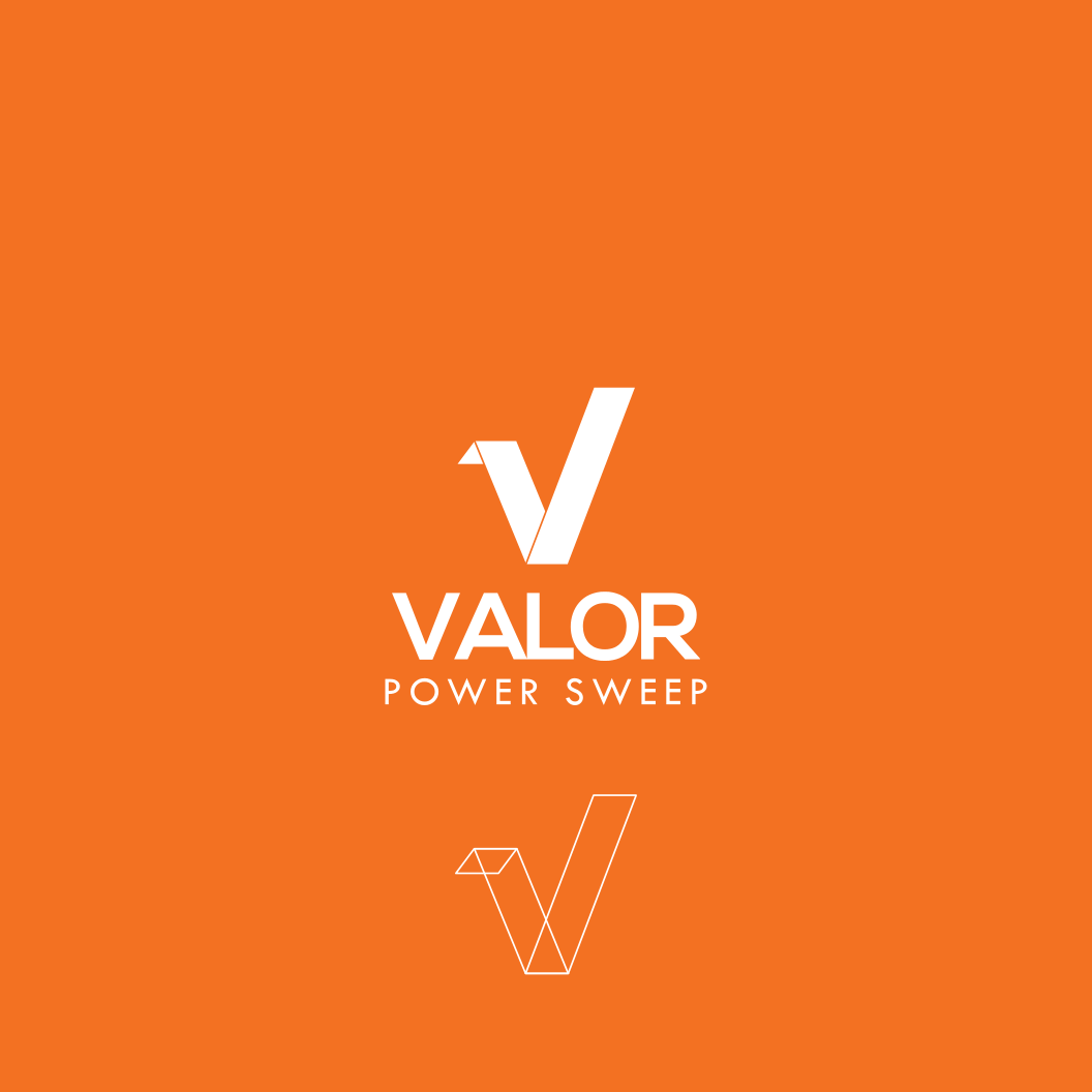 Orange Sweep Logo - Bold, Masculine, Agriculture Logo Design for Valor Power Sweep by ...