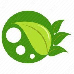 Three Green Leaves Logo - Three Green leaves with leaf icon | IconOrbit.com