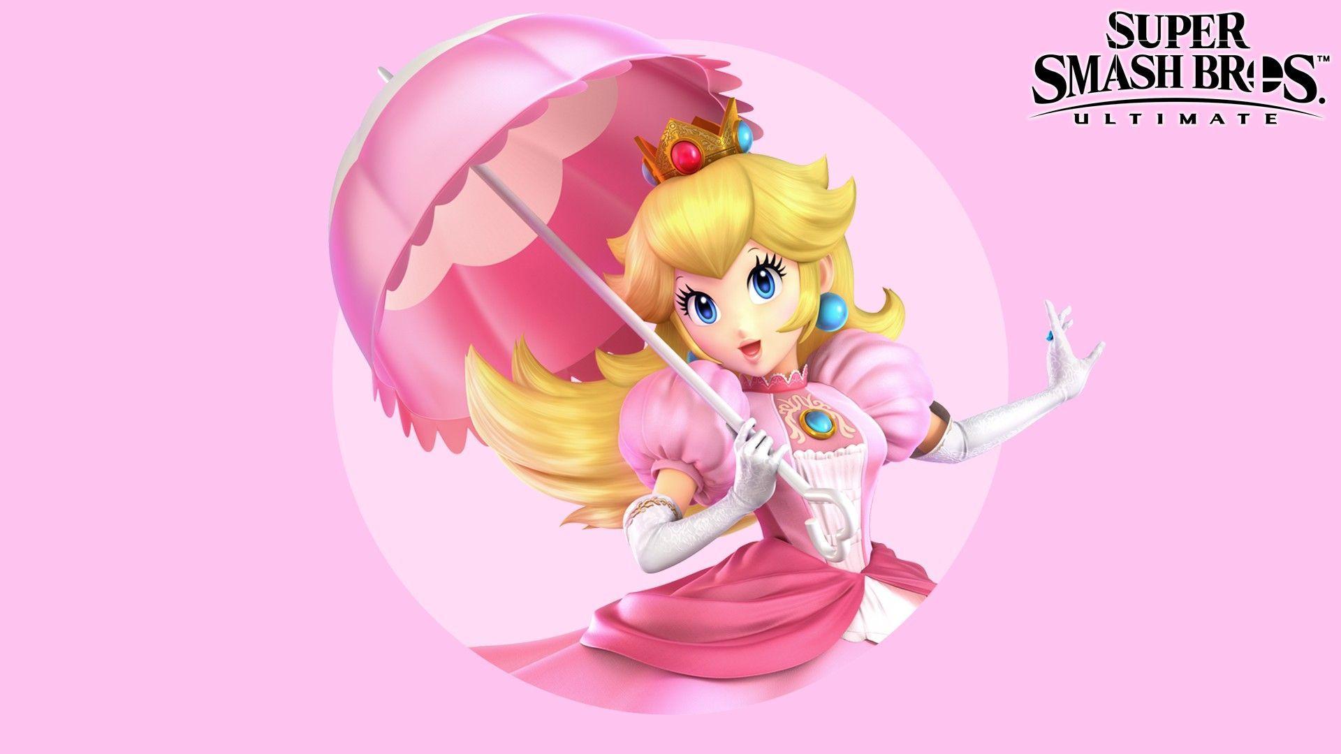 Princess Peach Logo - Super Smash Bros Ultimate ) Peach logo | Wallpaper | | Nintendo ...