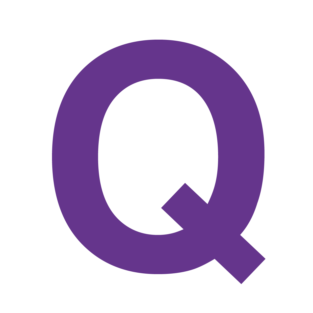 Purple Q Logo - Personalised Helvetica Q Mug - Can Be Personalised - PyramidShop.com