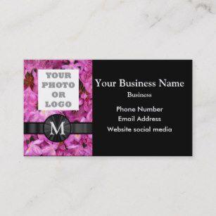 Pink Flower Company Logo - Pink Flower Logo Business Cards