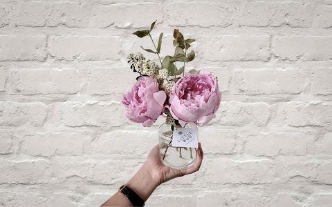 Pink Flower Company Logo - How to reuse old cut flowers, according to an ethical flower company