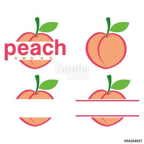 Peach Vector Logo - Peach Logos