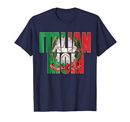 Baby Blue Mom Logo - Women's Family Heritage Italian Mom Italia Flag T Shirt Large Baby