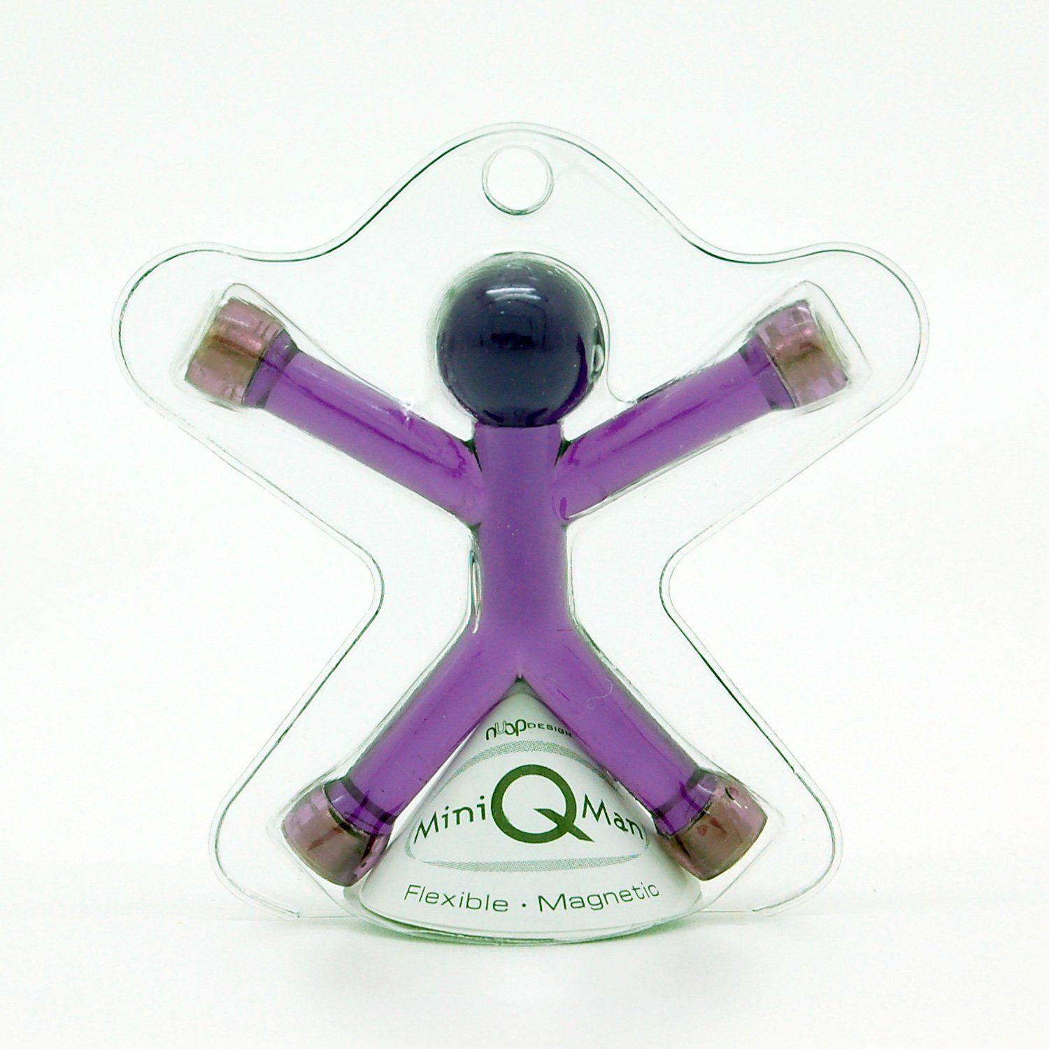 Purple Q Logo - Mini Bendable Strong Rare Earth Purple Q Man Magnet