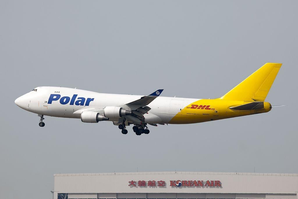 Polar Cargo Logo - Polar Cargo Boeing 747-400 at Cincinnati on Oct 20th 2018, runway ...