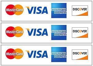 Small Picture of Visa Logo - Credit Card Logos SMALL Vinyl Decal Glossy Stickers - 3 Sets | eBay