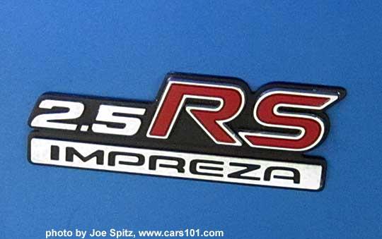 Subaru 2.5 RS Logo - Subaru Impreza 2.5RS photo page. Rally Blue color. Photo taken