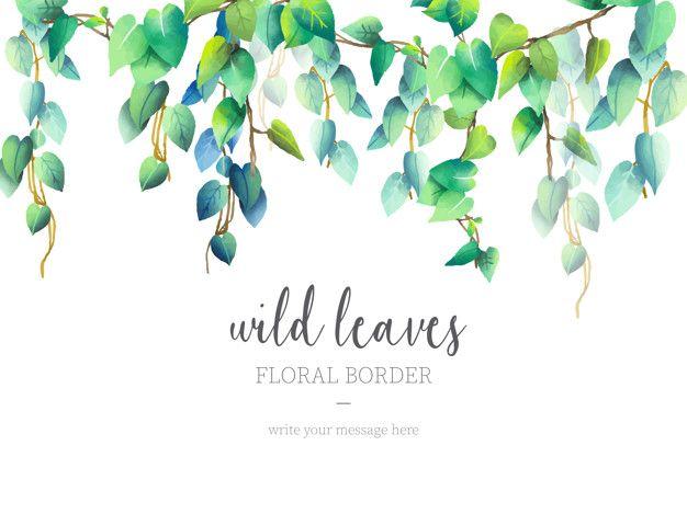 Floral Border Logo - Wild leaves floral border Vector | Free Download