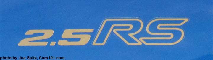 Subaru 2.5 RS Logo - Subaru Impreza 2.5RS photo page. Rally Blue color. Photo taken