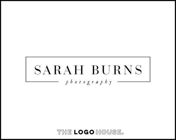 Traditional Logo - Classy Logo Design Chic Logo Design Simple Photography Logo | Etsy