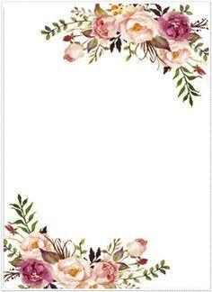 Floral Border Logo - Image result for watercolor floral border paper printable. logo