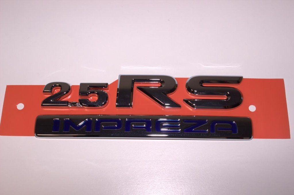 Subaru 2.5 RS Logo - Genuine Impreza 2.5 RS Emblem TRUNK LID LH