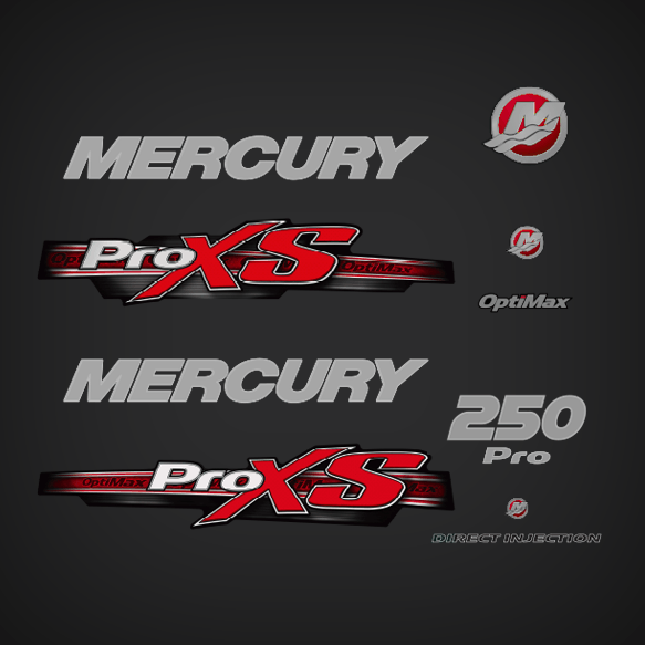 Mercury Pro XS Logo - Mercury Pro XS Outboard Decals