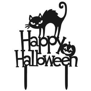 Halloween Black and White Logo - 2XHalloween Black Cat Pumpkin English Letter Cake Set Exquisite