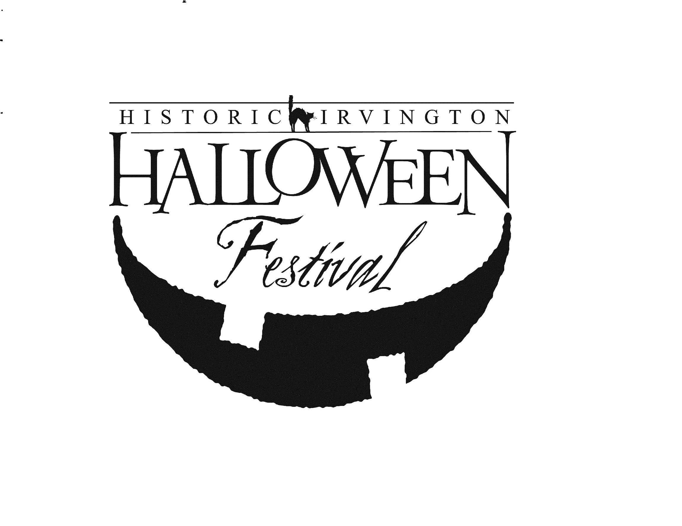 Halloween Black and White Logo - irvingtonhalloween