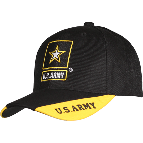 Yellow Way Logo - Army 3 Way Black And Yellow Logo Baseball Cap