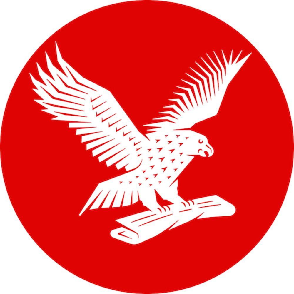Red and White Eagle Logo - Two's Company | Grafik