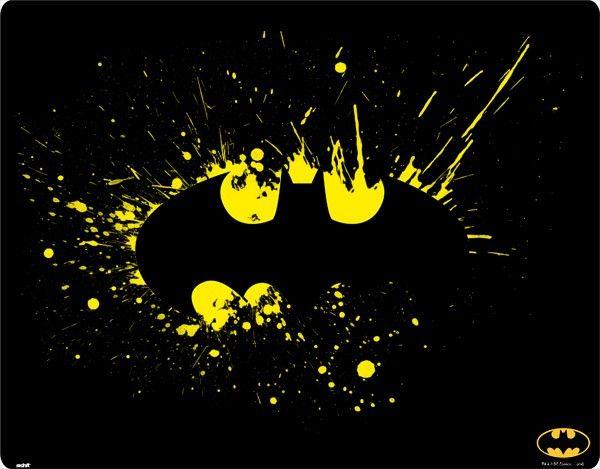 Batman Yellow Logo - Batman Logo Yellow Splash Headphone Skins | DC Comics