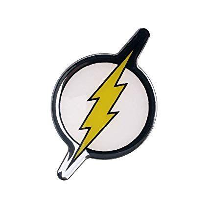 Yellow Way Logo - Fan Emblems The Flash Logo Car Decal Domed Black Yellow