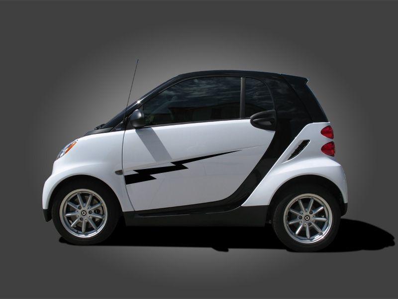 Lighting Bolt Car Logo - Smart Car Lightning Bolt Side (Door) Graphics set