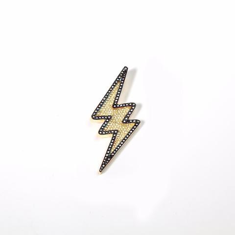 Lighting Bolt Car Logo - J-BALVIN'S DIAMOND LIGHTNING BOLT NECKLACE