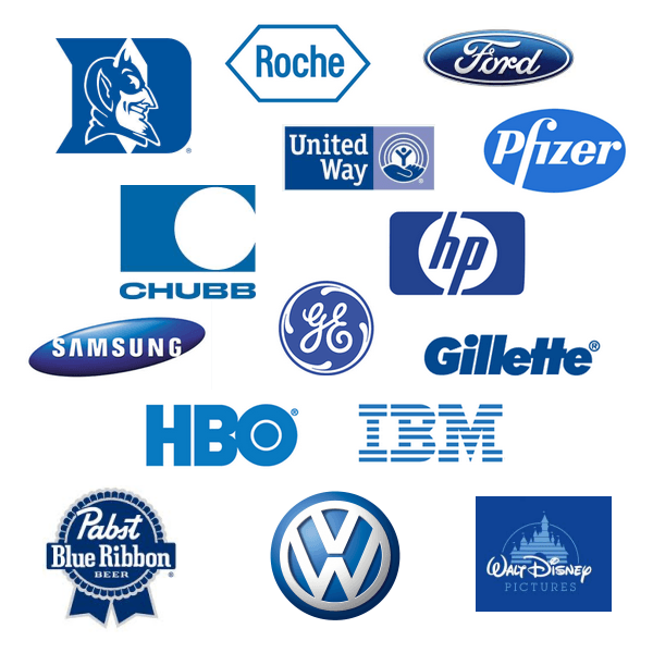 Famous Blue Logo - blog.julieandcompany: Only blue