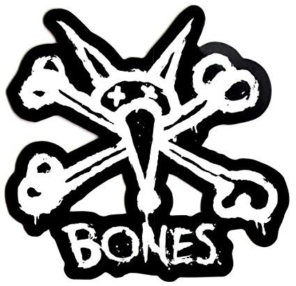 Bones Skate Logo - Amazon.com : Bones Wheels Skateboard Sticker - Vato Stacked Lrg ...