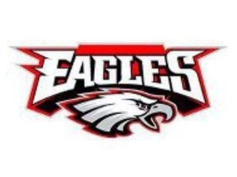 Red and White Eagle Logo - Milford Eagles Football & Cheer powered by GOALLINE.ca