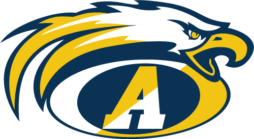 Yellow and Blue Eagles Logo - AHA Logo. Andover Hockey Association