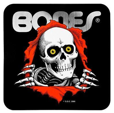 Bones Skate Logo - Powell Peralta Skateboards Bones Ripper Bumper Sticker - Black