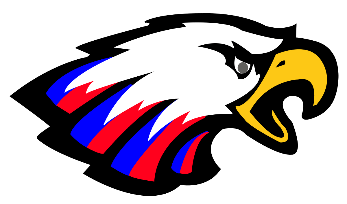 Red and White Eagle Logo - American High School (California)