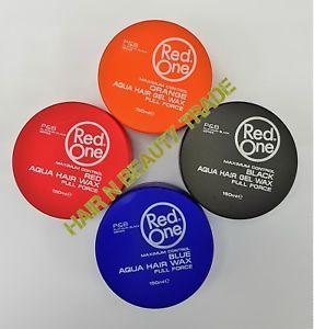 Orange Blue Red Circle Logo - RED ONE MAXIMUM CONTROL AQUA HAIR GEL WAX / BLACK / ORANGE / BLUE ...