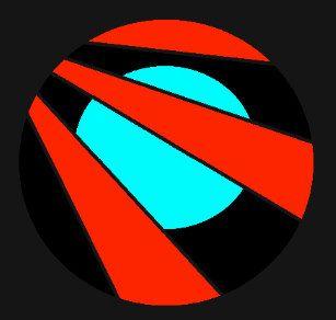 Orange Blue Red Circle Logo - Circle Logo Red Clothing - Apparel, Shoes & More | Zazzle UK