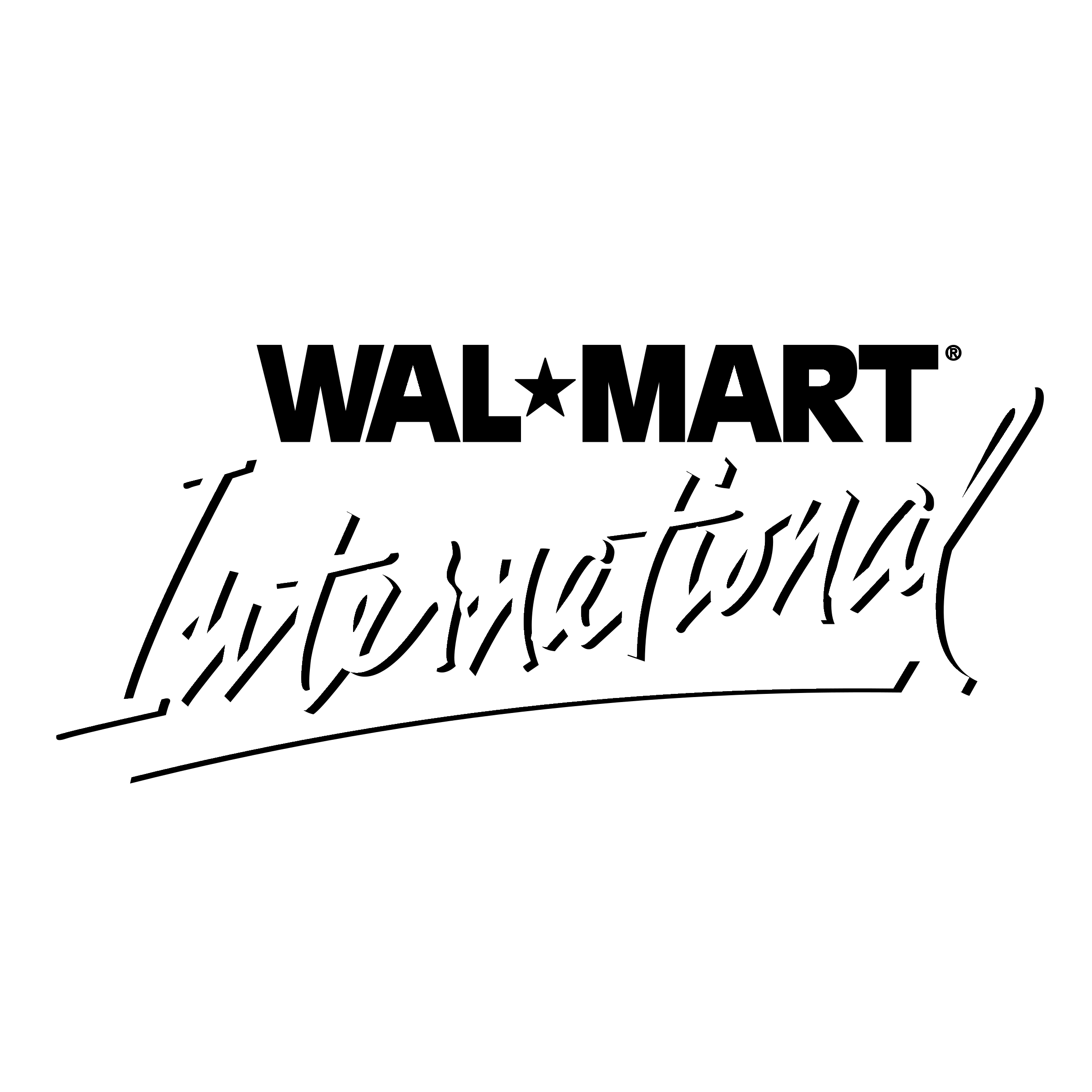 WA L Logo - Wal Mart International Logo PNG Transparent & SVG Vector - Freebie ...