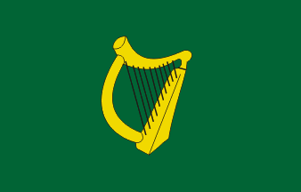 Harp Flag Logo - Early Irish Republic flags