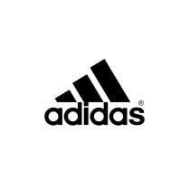 Blue and White Adidas Logo - adidas
