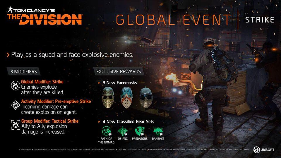 The Division Ubisoft Logo - The Division Global Event Strike Brings Back Explosive Enemies