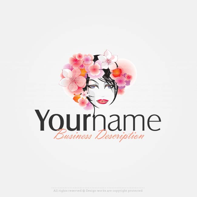 Woman Face Logo - Create a Logo - Woman's face logo templates