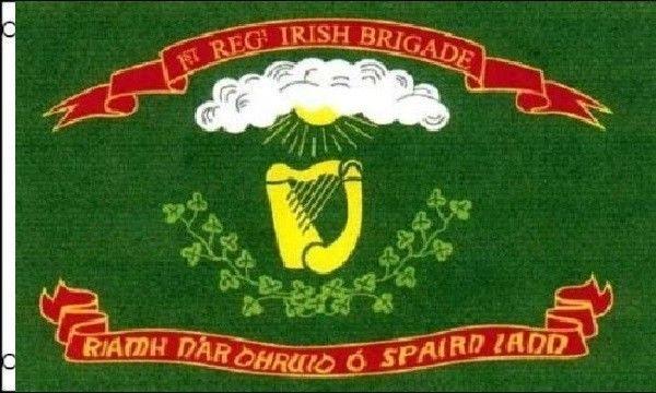 Harp Flag Logo - 3x5 1st Irish Brigade Flag With Ireland Harp Union War Infantry ...