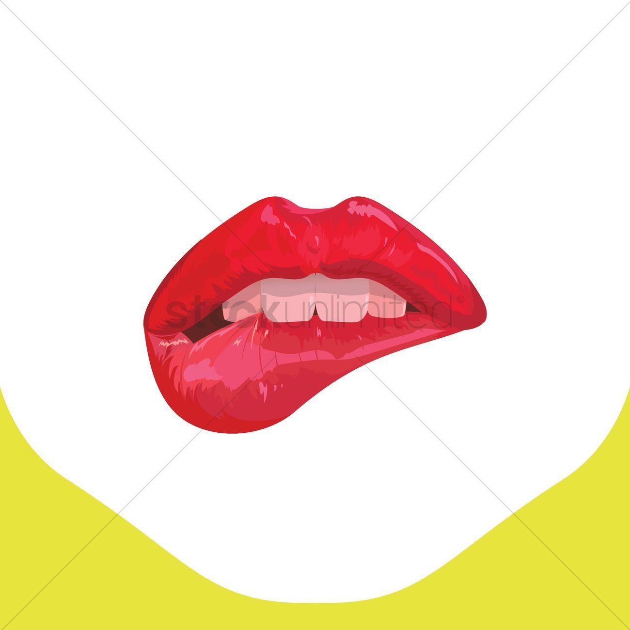 Hot Red Lips and Tongue Logo - Hot red lips Vector Image
