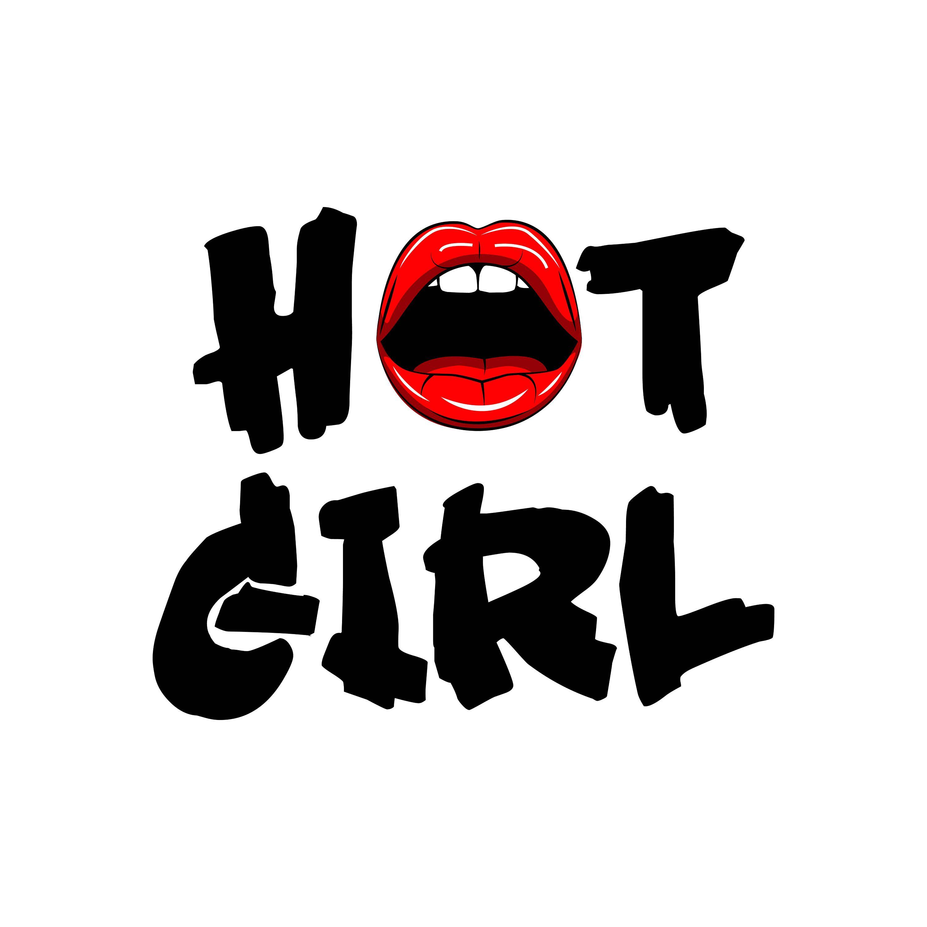 Logo design illustration Hot Girl Logo Templates 8956557 Vector Art at  Vecteezy