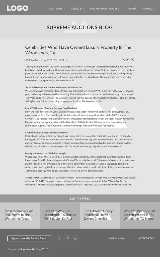 Supreme Auction Logo - Supreme Auctions Architecture – Sonie Creative