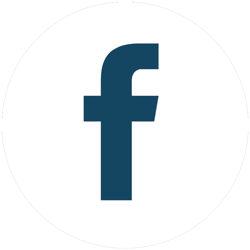 Round Facebook Logo - Facebook Round White