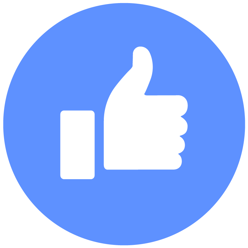 Round Facebook Logo - Facebook Like Thumbs Up Round Icon Vector Logo. Free Vector